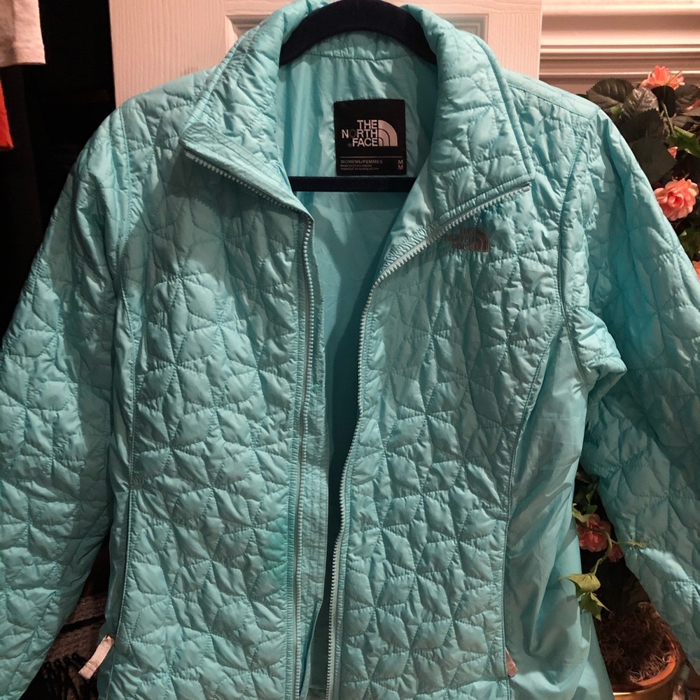 Aqua Northface coat